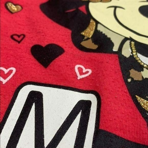 RELISTED Girls Tee Bundle - Small Mickey Mouse Leopard Pink - Picture 3 of 8